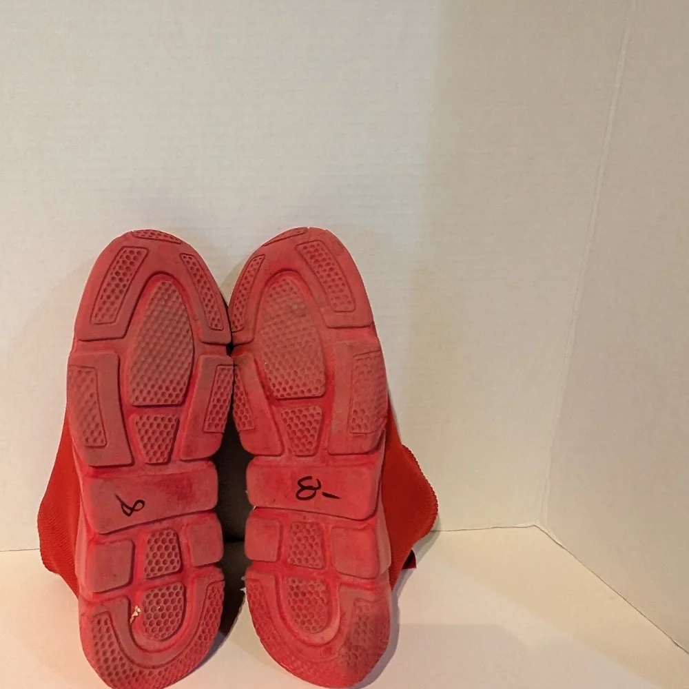 Mudd Red Sock-Style‎ Sneakers with Knit Upper Sz. 8.5